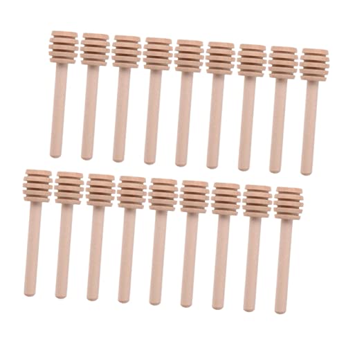 OFFSCH Practical 25 Pack Wooden Honey Stirring Rods 8cm Honey Stir Wands Non-stick Reusable for Jam