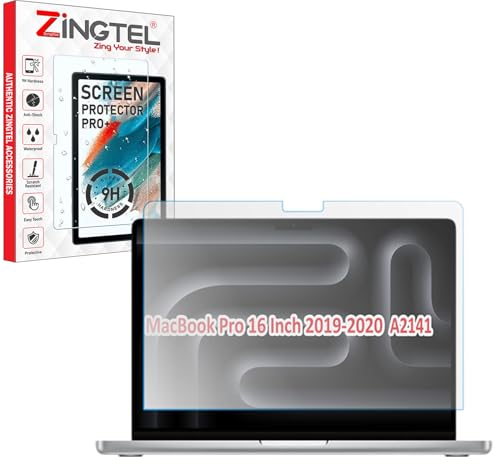Image of Screen Protector Compatible With MacBook Pro 16 inch (2019-2020) A2141 Flexible Fiber 9H Hardness Screen Protector Not a Tempered Glass