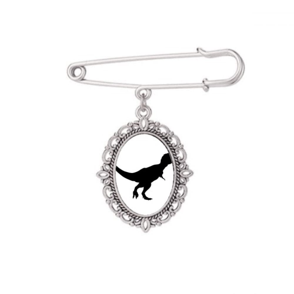 Broche dinosaure noir BS B pour ajuster le décolleté d'une robe M