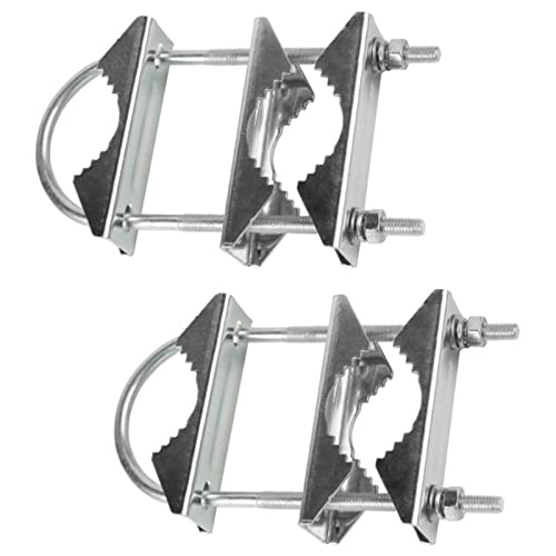 Bingfu Antennen-Halterungsset – Mit V-Spannbacken Für Masten 25–50 Mm, Rostfrei, Inkl. Schraubenschlüssel