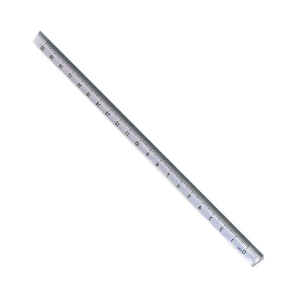 Borsa trasparente righello, righello dritto, in plastica, strumento di misurazione portatile, per cucire tessuto, lavorazione del legno, disegno 15 cm 20 cm, righello triangolare Zimmermann da 6