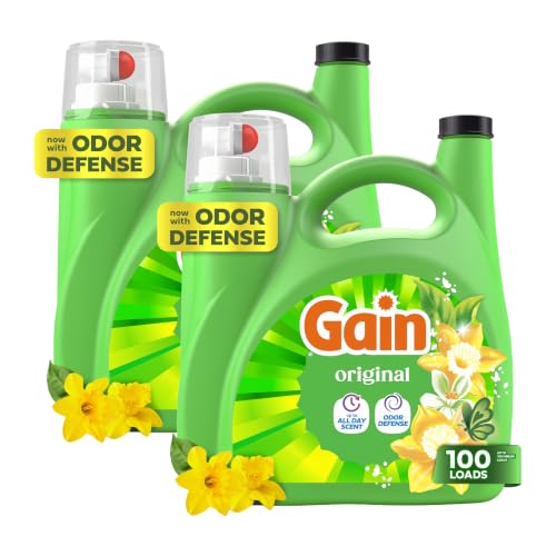 Gain Liquid Laundry Detergent, Original Scent | 107 Loads | 154 oz | HE Compatible | Pack of 2 - image 1