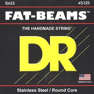 DR String FB5-45 Fat-Beam Jeu de cordes pour guitare basse - Les Beatles, Paul McCartney, John Lennon, RIngo Starr, George Harrison