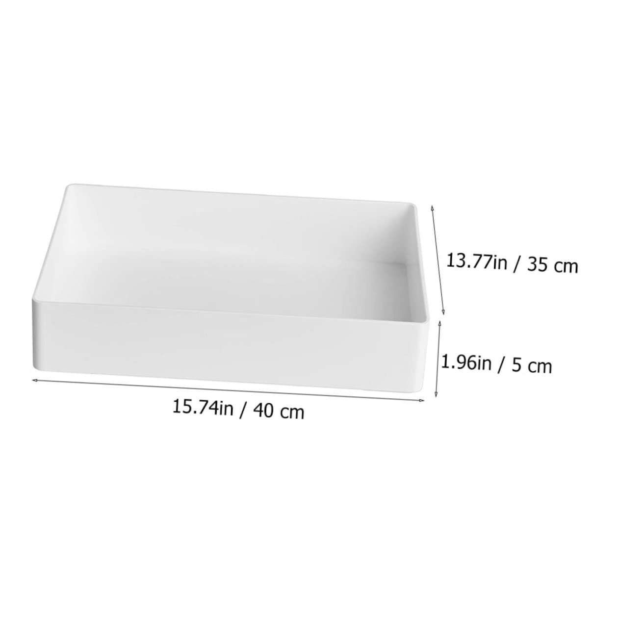 ERINGOGO Plateau de Laboratoire Facile à Nettoyer en Polypropylène Blanc, Organisateur Multifonction pour Outils et Consommables de Laboratoire
