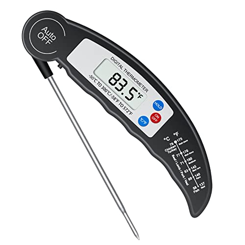 Flintronic Termometro de Cocina, Termometro Cocina Digital TermÃ³metro de Cocina Digital con Sonda, Termometro Horno de Lectura InstantÃ¡nea, Pantalla LCD, para Barbacoa, Capuccino y Leche