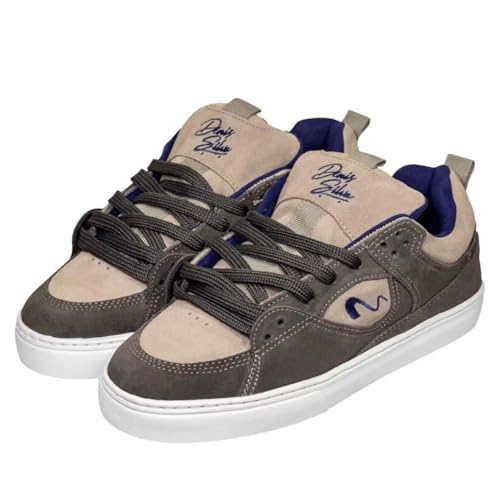 Tênis Skate Tesla Fusion Camurça Leve e Confortavel (Grafite, BR,