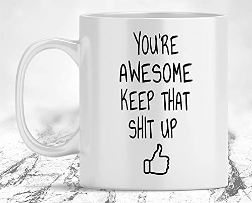 Coffee Mug Gift, Funny Humorous Gag Gifts for Son and Daughter, Employee and Coworker Coffee, Family and Friend Gifts Idea Mug for Him and Her