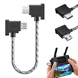 LYMISPIYA Cavo USB C a Micro USB per telecomando drone, 30 cm, in nylon, compatibile con DJI Mini SE, DJI Mavic Mini, Air, Mavic 2 Pro, controller RC, cavo dati OTG per smartphone