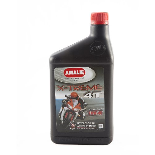 Amalie X-treme Aceite 10W-40 para Moto 1 Quart miniatura 1