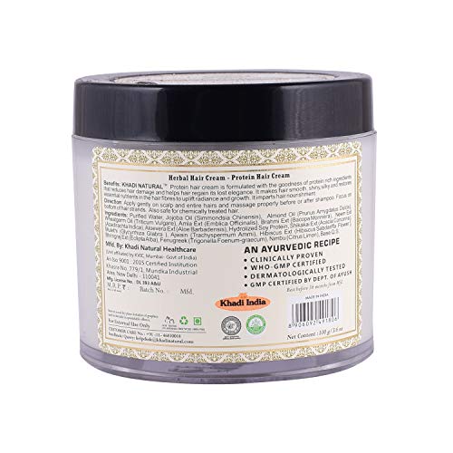 Khadi Natural Protein Hair Cream for Soft & Shiny Hair Cream for