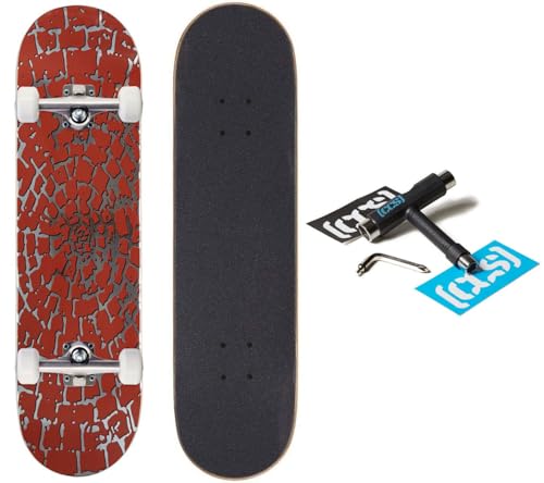 Image of [CCS] Skateboard Complete | Maple Wood | Professional Grade | Fully Assembled with Skate Tool & Stickers | Adults, Kids, Teens, Youth | Boys & Girls