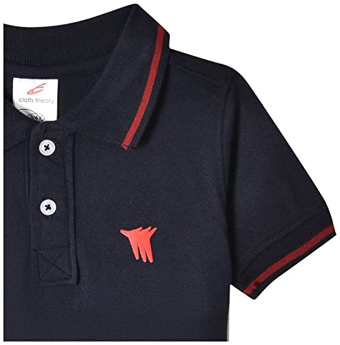 Image of Cloth Theory Boys Cotton Polo T-Shirt for Kids Regular Fit Half Sleeve Casual Summer Polo Neck T-Shirt
