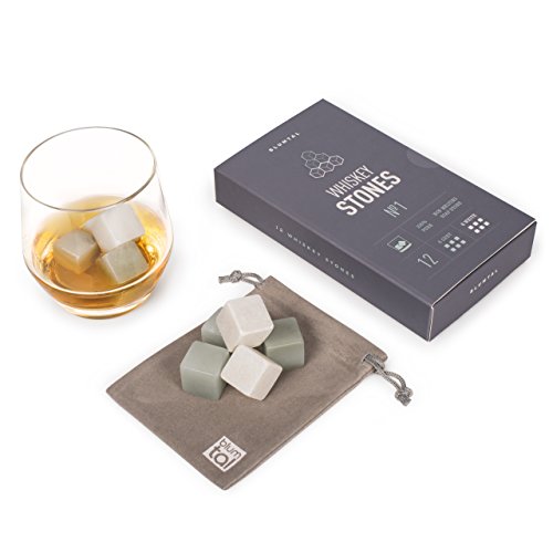 Blumtal whisky stenen, whiskey stone set - set van 12 whiskey stenen speksteen, whisky accessoires, ijsblokjes… - Afbeelding 7
