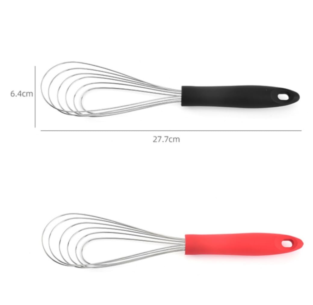 Batidor Varillas Cocina Batidor De Huevos Manual Multiusos De Goma En Forma De Abanico For Cocina Manual Barillas Batir Batidor De Huevo(Rot)