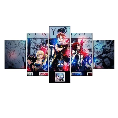 MPPSU Collection Anime-Fairy Tail-Guerrier Tableaux, Posters et Arts Décoratifs Tableau Cuisine Decoration Murale Salon Moderne Impressions Sur Toile Intissee...