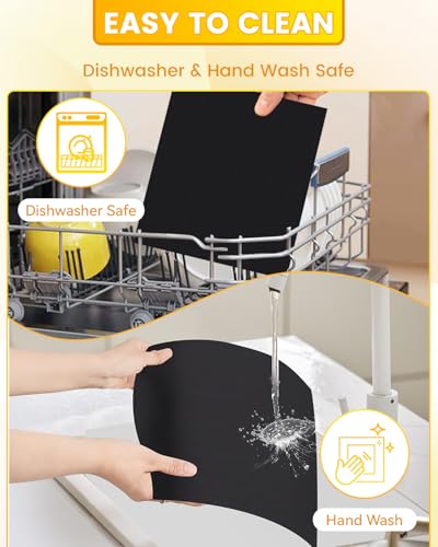 154 peças de forros de fritadeira a ar compatíveis com fritadeira digital multifuncional CHEFMAN de 10 litros, 100 peças de papel manteiga, 50 peças de forros descartáveis perfurados, 4 peças de