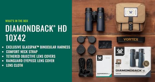 Image of Vortex Diamondback HD 10x42 Binoculars (250th Anniversary) | HD Optics, Tripod Adaptable, Waterproof, Fogproof, Shockproof, Included GlassPak - Unlimited, Unconditional Warranty
