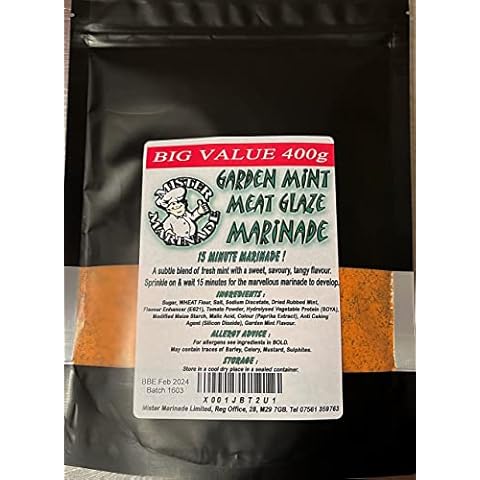 Mister Marinade Meat Glaze Big Value 400g BBQ Seasoning (Garden Mint) Cover