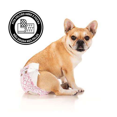 Kit de Fraldas Higiênicas para Cães Fêmea - Dog's Care - Tamanho M - 48 Unidades