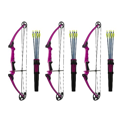 Genesis Archery Compound Bow Archery Kit w/Adjustable Draw Length 15