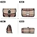 TartanAire Crossbody Bags for Women Satchel Bags Red Green Plaid Zipper Closure Patchwork Handbags with 2 Removable Straps