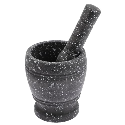GALPADA Juego de Mortero y Machacador de Plástico para Triturar Ajo y Preparar Alimentos Hogar para Cocina, Accesorio Multipropósito