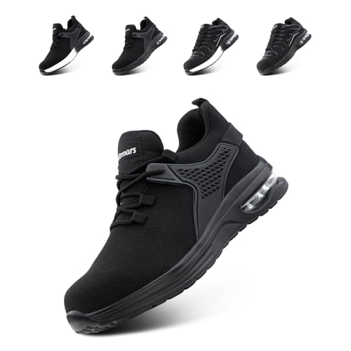 Hitmars Zapatos de Seguridad para Hombre Mujer Zapatillas de Seguridad...