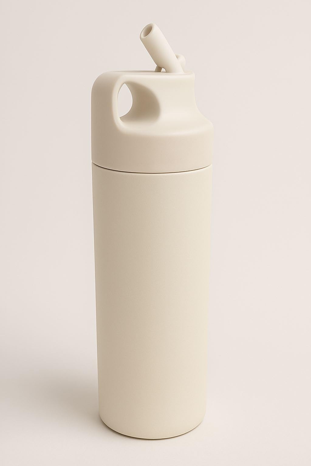 304 L Çelik Krem 500 ml Pipetli Matara Suluk cin414by