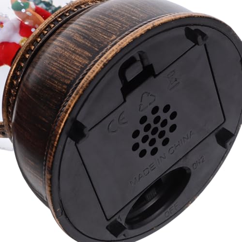 Luces musicales de Papá Noel farol decorativo de Navidad con música 4