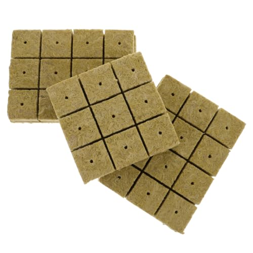 PHENOFICE 1 セット 水耕栽培ロックウールボード ストーンウールスターターキューブ 開始キューブ 成長プラグ 水耕栽培 タワー 無土栽培養分ブロック 圧縮自然土 植物の供給 園芸用品