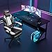 DL-win Video Gaming Chair for Adults, Computer Chair with Footrest and Ergonomic High Back, Big and Tall Gamer Chair with Massage Lumbar Support, 360° Swivel Height Adjustable Computer Chair, White