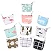 EXCEART 10 Pcs Toile Porte-Monnaie Bande Dessinée Petit Sac À Monnaie Mini Zipper Change Bourse Clé d'allaitement Pad Pochette De Rangement Cosmétique pour Femmes Filles Couleur Aléatoire