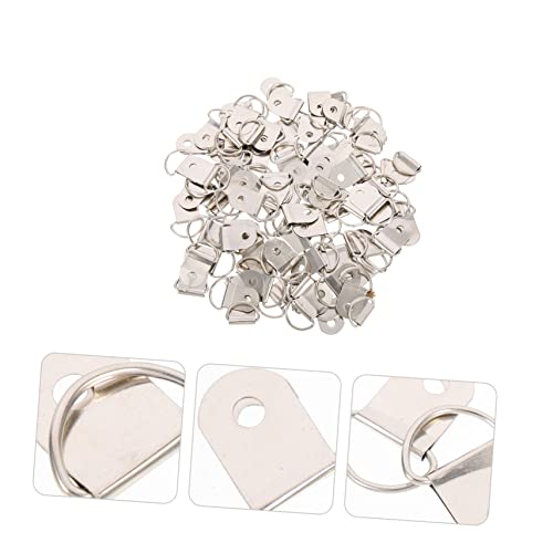 Image of 100pcs Picture Frame Hanger Wall Art Hanging Hardware Photo Hangers for Home Office and Gallery Use