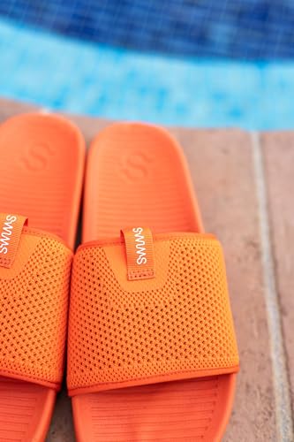 Image of SWIMS Cabana Knit Slide Sandals for Men, Lightweight Breathable Knit Upper, Molded EVA Footbed, Rubber Outsole Traction, Slip-On Open Toe Casual Shower Pool Slide
