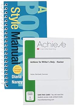 Paperback A Pocket Style Manual & Achieve Writer's Help for Hacker (1-Term Access) Book