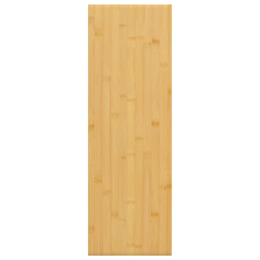 Estantería de pared de bambú de 60 x 20 x 4 cm, estante flotante para marcos de fotos y libros - Material natural duradero - Diseño decorativo para dormitorio
