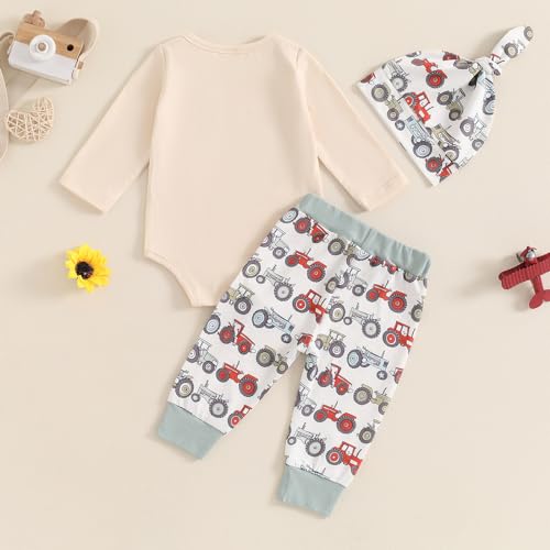 Baby Boy Fall Football Outfits Letter Rugby Print Crew Neck Long Sleeve Romper Pants Hat 3pcs Set4
