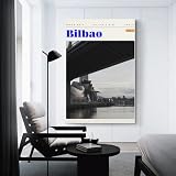 sinyumoney Bilbao Spain Travel Art Lienzo Decorativo Para Pared, Impresión De Cuadros, Pintura Sobre Lienzo Para Impresiones, Decoración De Paredes, Pasillo, Oficina, Hogar 20x30inch(50x75cm)