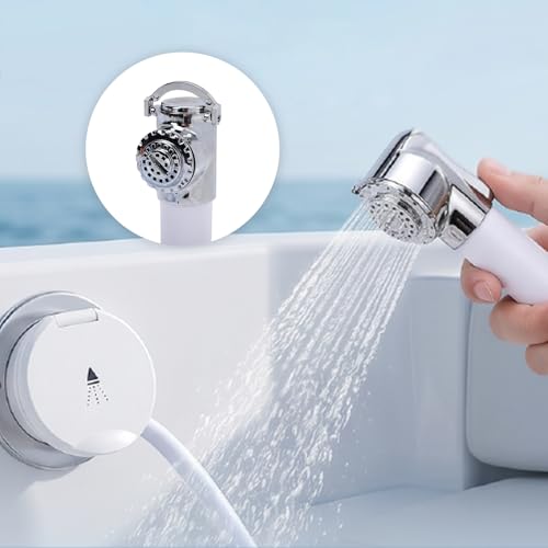 Ducha para barcos Akozon de acero inoxidable premium con manguera y botón 4