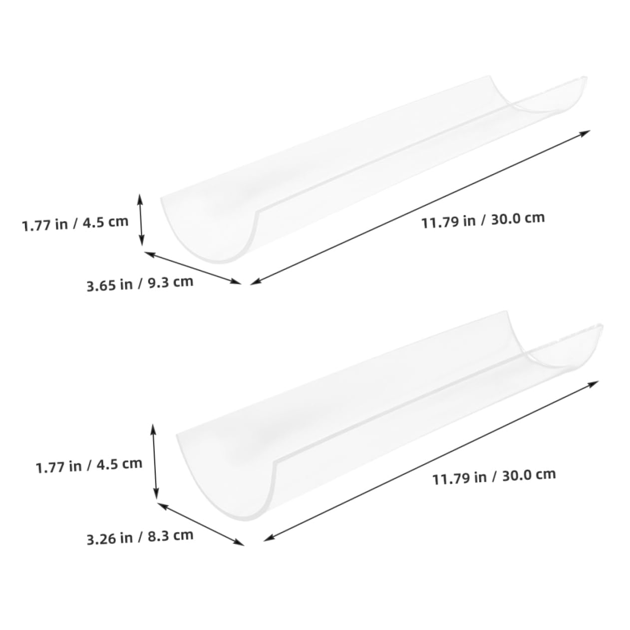 ULTECHNOVO 2stücke U-förmige Acryl-biskuitrollenform Wiederverwendbare Transparente Backform Dessertformen Zum Backen Aus Leicht Zu Entformen Für Heimbacken