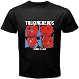 Regular Fit Talking Heads Remain in Light Men\'s Black T-Shirt Black Black 3XL