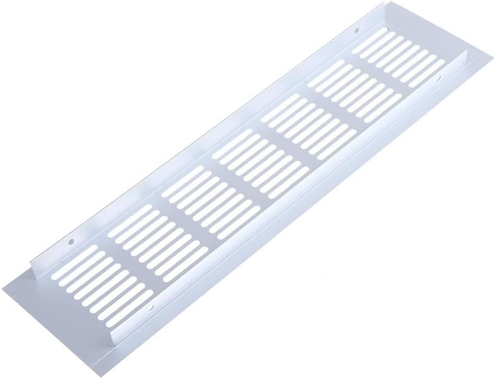 Grille de ventilation réglable alu pour encastrement meuble cuisine et bureau 50x500