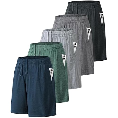 BALENNZ Mens Athletic Shorts with Pockets Quick Dry Workout Shorts Men