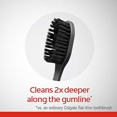 Colgate 360 Charcoal Toothbrush, Soft Bristles (4 Count)
