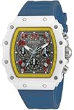 INVICTA Racing 69732 - Orologio da uomo, impermeabile, analogico, movimento al quarzo, acrilico con quadrante argento, 44 mm