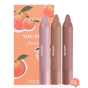 Nude Pink Lipstick Set, 3 Colors Matte Lipstick Sets for Women, Long-Lasting Highly Pigmented Lip Crayon, Fresh Summer Lip Makeup Creamy Velvet Lipsticks Gift for All Skin Types