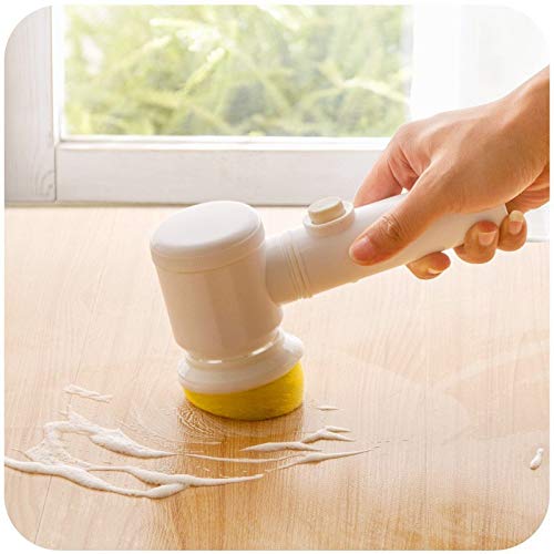 Spazzola Magica Elettrica 5 In 1 Portatile Per Pulizia Casa - ABS Nylon Per Vasca E Finestre