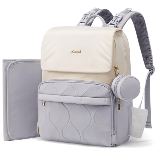 Image of LOVEVOOK Diaper Bag Backpack, Baby Travel Bags for Boys & Girl, Toddler Diaper Bag with Changing Station & Pacifier Case, Pañaleras Para Bebe Niña & Niño - Newborn Essentials Must Haves Mom