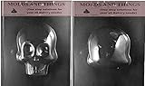 Ex- Large 3D Skull Chocolate Candy Mold Day of the Dead candy mold Sugar Skull Mold with copywrited molding Instructions