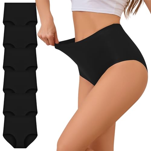 Cozyroam Bauchweg Unterhosen Damen Nahtlos Hohe Taille Seamless Slips Damen Bequem High Waist Nahtlose Unterwäsche Frauen Stretch Taillenslip...